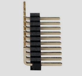 Single Row Right Angle DIP Type Pin Header Connector with 7A Current Rating