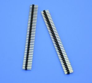 중국 도금되는 JVT 2.0mm 피치 PCB Pin 우두머리 연결관 단 하나 줄 수직 유형 40 폴란드 금 공장